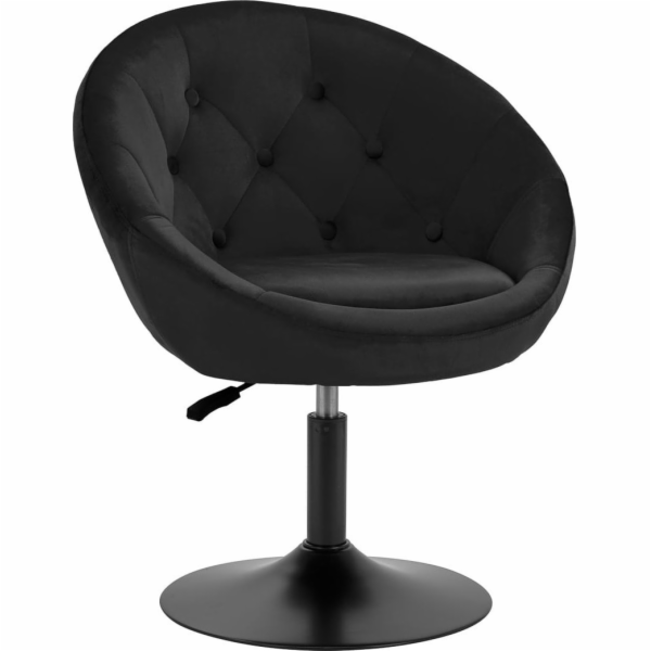 Activeshop Otočná židle 4Rico QS-BL12B sametově černá