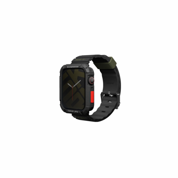 Řemínek pro Apple Watch Skinarma Shokku 45/44/42 mm černo...