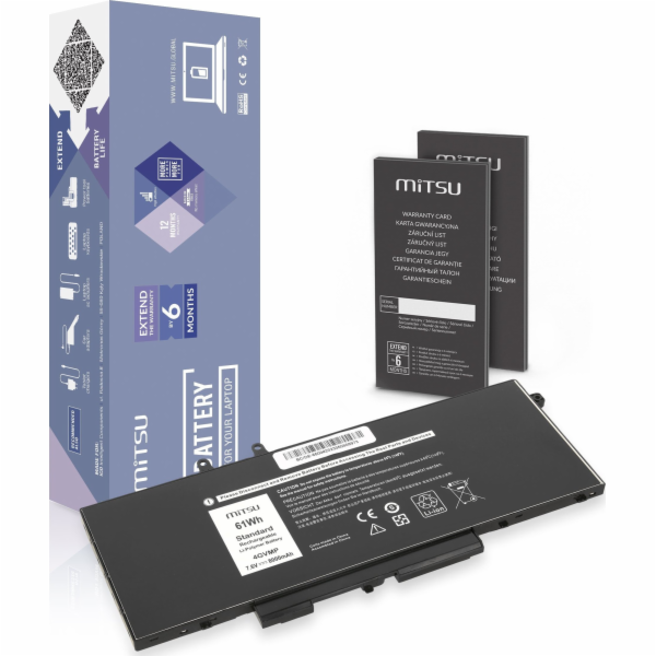 Mitsu Baterie 4GVMP pro Dell Latitude 5400 5500 5510 8000...