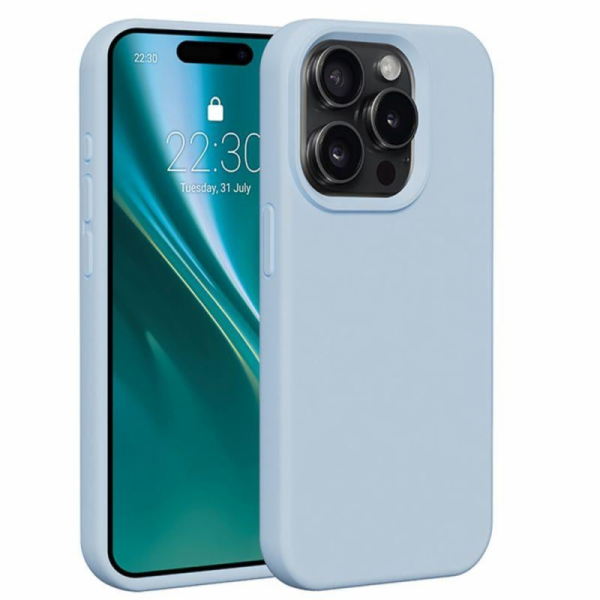 Silikonové TPU pouzdro Etteri pro iPhone 15 Pro světle modré