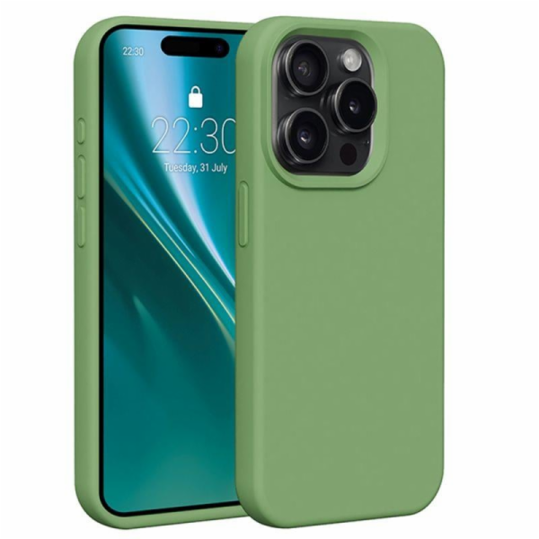 Silikonové TPU pouzdro Etteri pro iPhone 15 Pro světle ze...