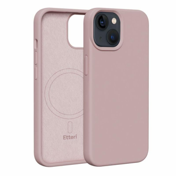 Silikonové TPU pouzdro Etteri Mag pro iPhone 14 světle rů...