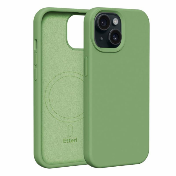 Silikonové TPU pouzdro Etteri Mag pro iPhone 15 světle ze...