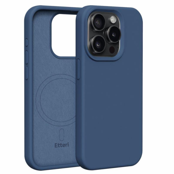 Silikonové TPU pouzdro Etteri Mag pro iPhone 15 Pro tmavě...