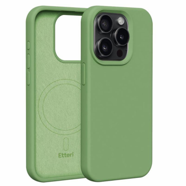 Silikonové TPU pouzdro Etteri Mag pro iPhone 15 Pro světl...