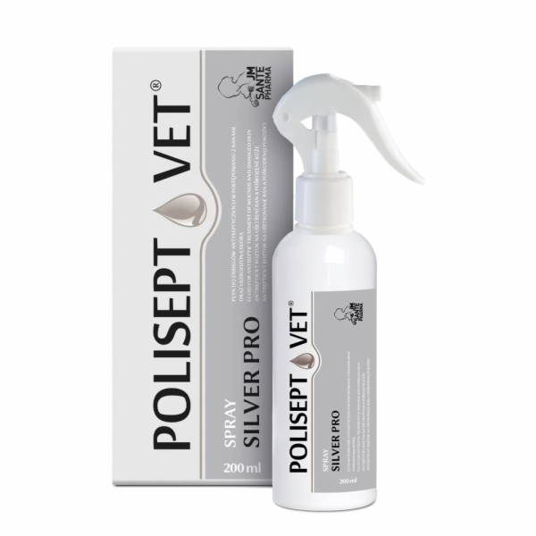 JM SANTE Polisept Vet Spray Silver Pro - roztok na rány p...