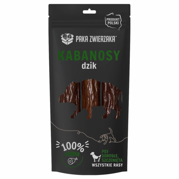 PAKA ZWIERZAKA Sausages Wild boar - pamlsek pro psa - 80g