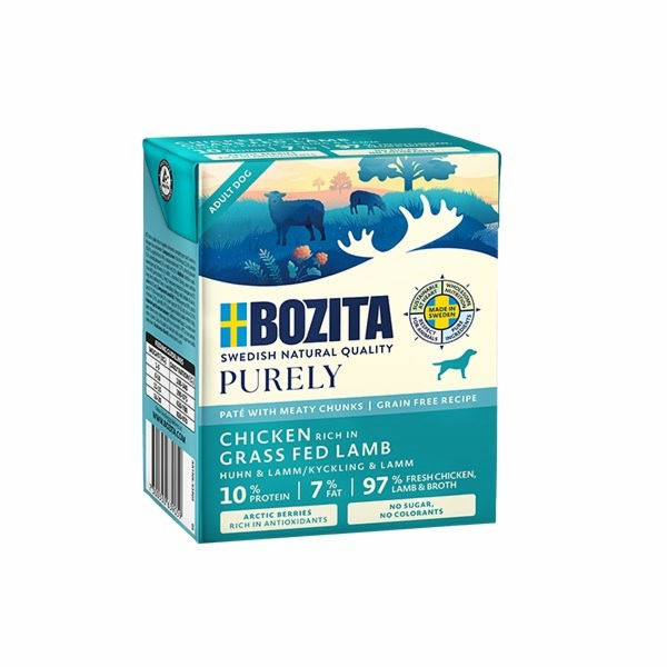 BOZITA Purely Paté Duoprotein Chicken and lamb - vlhké kr...