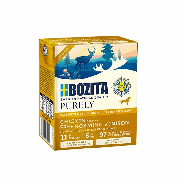 BOZITA Purely Paté Duoprotein Chicken and venison - vlhké...