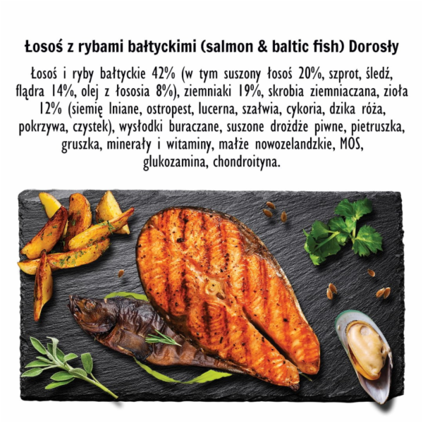 PAKA ZWIERZAKA Salmon with Baltic fish M - suché krmivo p...