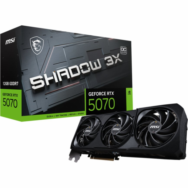 MSI Grafická karta GeForce RTX 5070 12G SHADOW 3X OC GDDR...