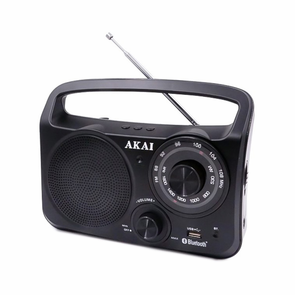 Rádio AKAI, APR-85BT, přenosné, Bluetooth, USB, AM/FM rád...