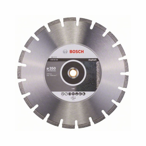 Bosch Diamantový řezný kotouč Standard na asfalt 350 x 25...