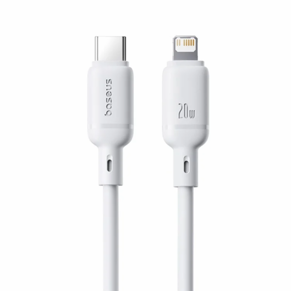 Rychlonabíjecí kabel Baseus Silky USB-C/Lightning 1m 20W ...