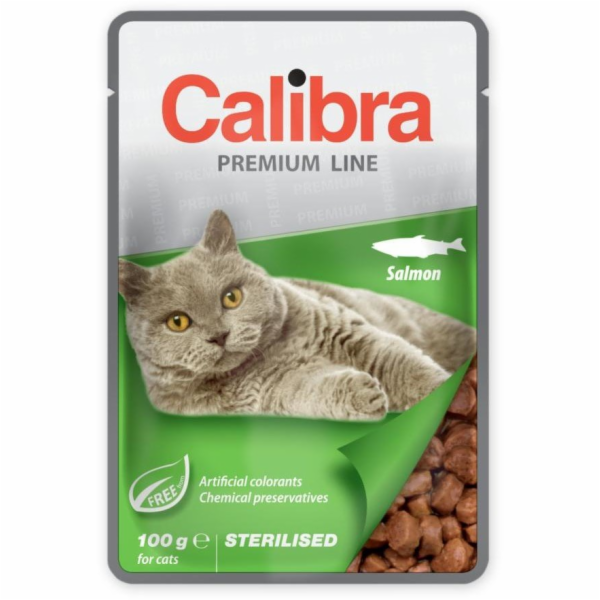 Calibra Cat Premium Sterilised Salmon 100g