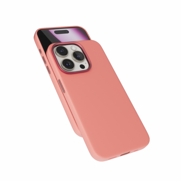 Epico Mag+ Silicone Case Pro iPhone 16 Pro - broskvově rů...