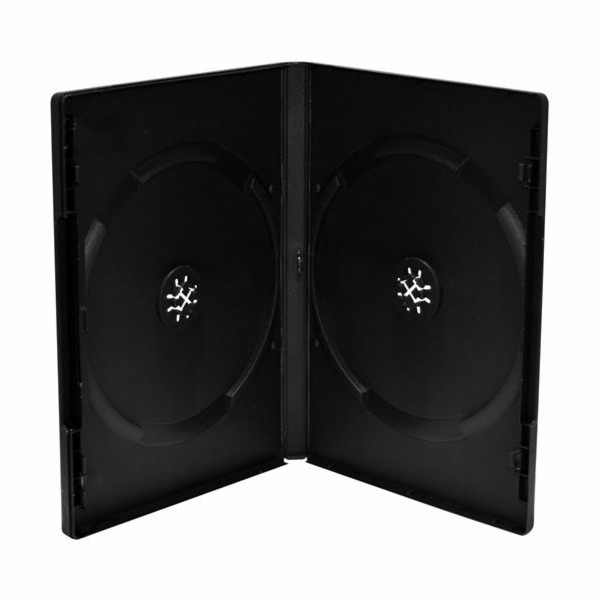 Obal na 2 DVD 14mm, černý - karton 50 ks