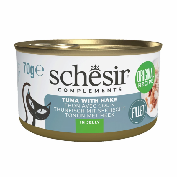 SCHESIR Complements Tuna with hake in jelly - mokré krmiv...