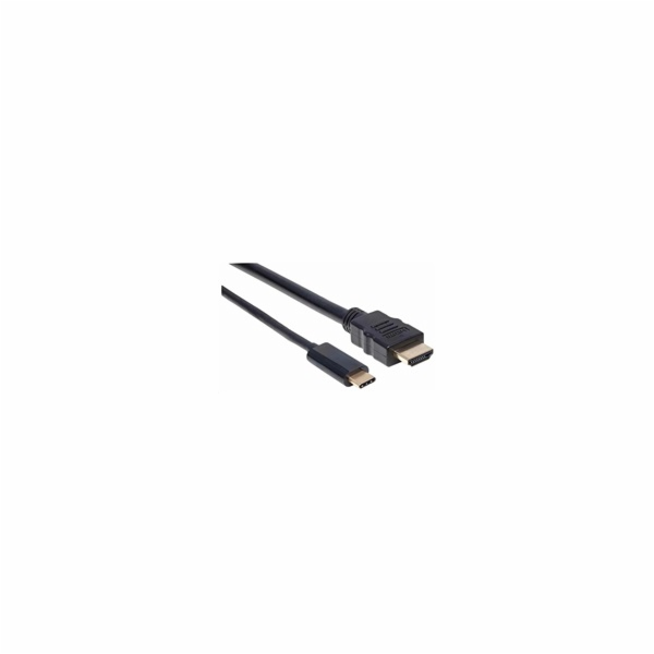 Manhattan kabel USB-C na HDMI, 2m, černá