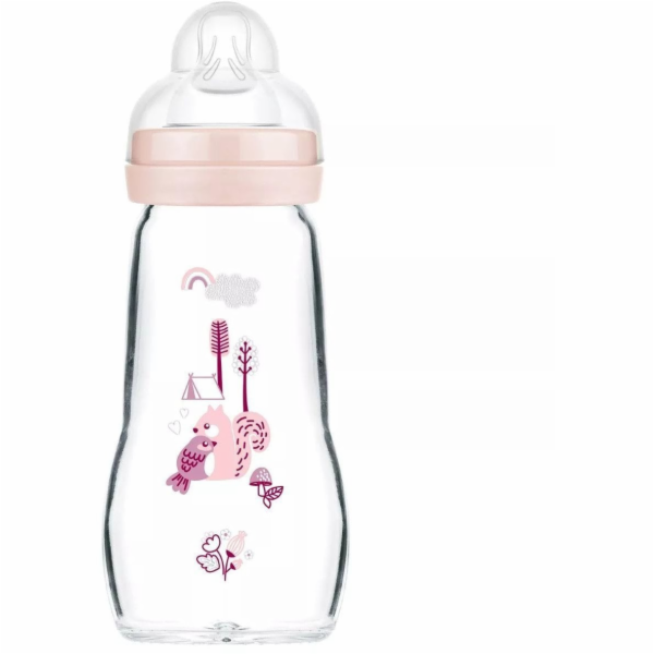MAM Skleněná lahev 260ml pro dívku