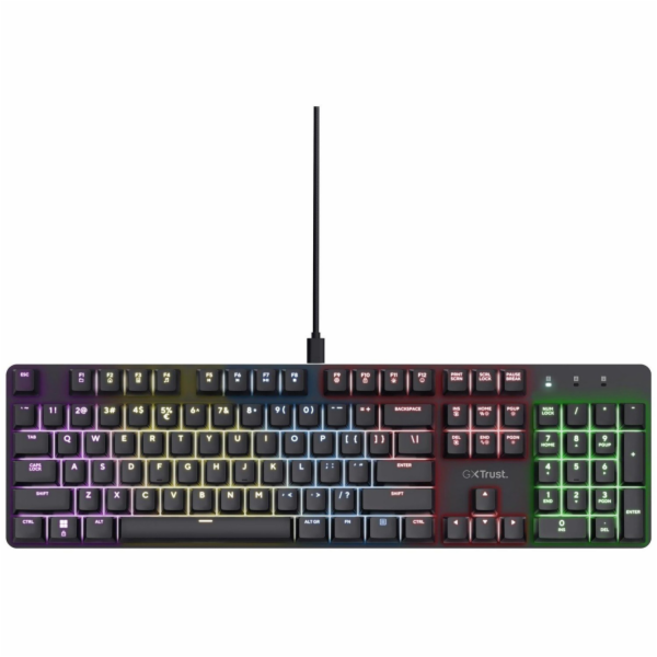 Trust GXT 871 Zora QWERTY US English - USB herní klávesni...