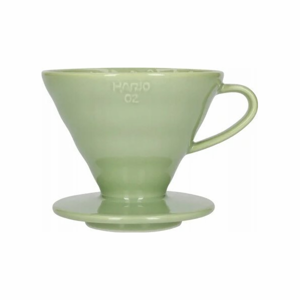 Hario&nbsp;Hario&nbsp;Keramický&nbsp;nálevník&nbsp;V60-02&nbsp;Tlumeně&nbsp;zelený
