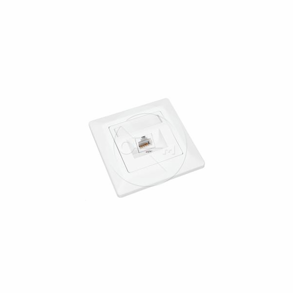 Zásuvka Solarix CAT6 UTP 1 x RJ45 pod omítku bílá