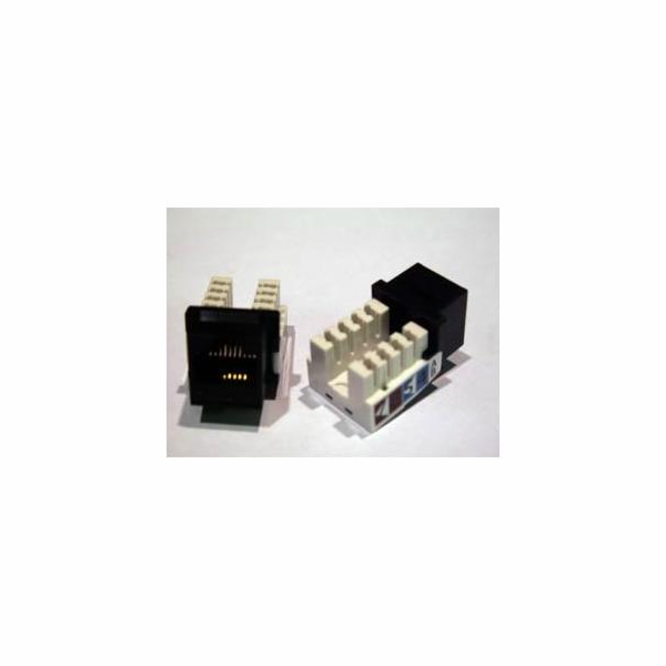 Solarix Keystone c5e UTP RJ45, černý, zařezávací