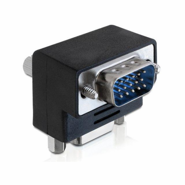 Delock Adapter VGA samec / samice 270° pravoúhlý