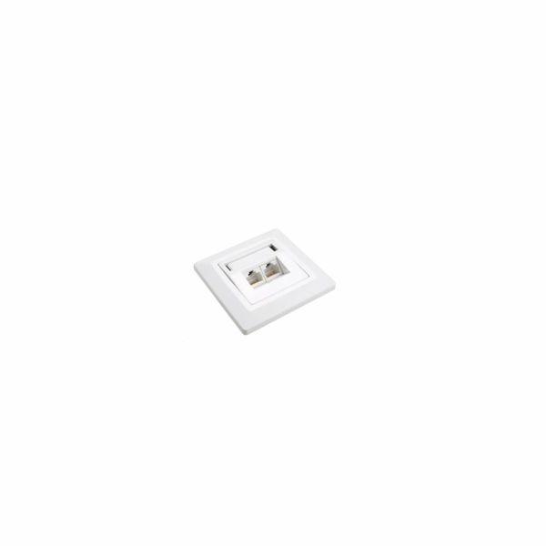 Zásuvka Solarix CAT5E UTP 2 x RJ45 pod omítku bílá