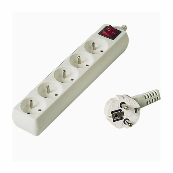 PREMIUMCORD&nbsp;Prodlužovací&nbsp;přívod&nbsp;230V&nbsp;5m,&nbsp;5&nbsp;zásuvek&nbsp;+&nbsp;vypí...