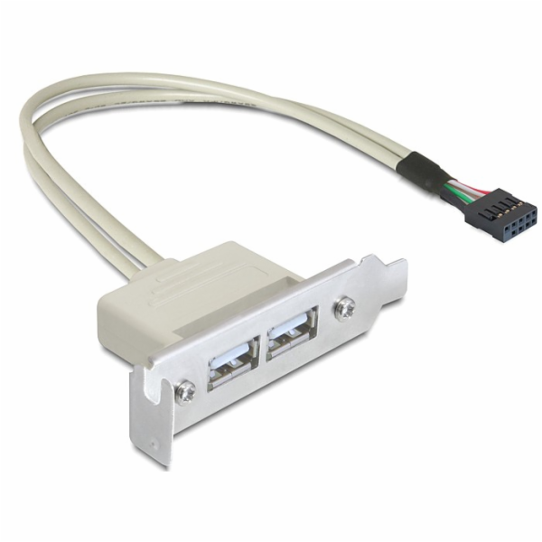 Delock Slot bracket - Kabel USB - USB (F) do hlavička USB...