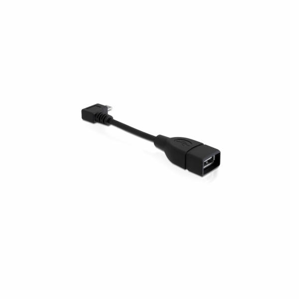 Delock Adapter USB micro-B samec pravoúhlý > USB 2.0-A sa...