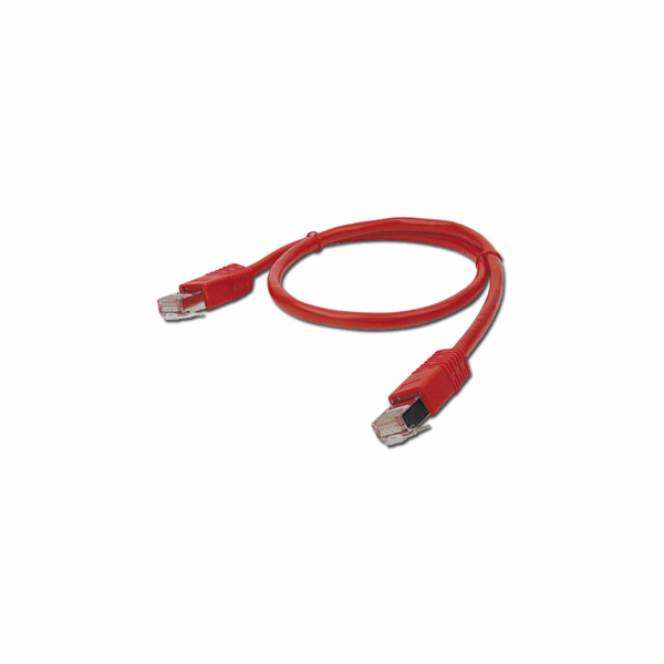 GEMBIRD kabel patchcord Cat5e UTP 0,5m, červený