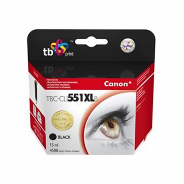 Ink. kazeta TB komp. s Canon CLI-551XL,6443B001 BK