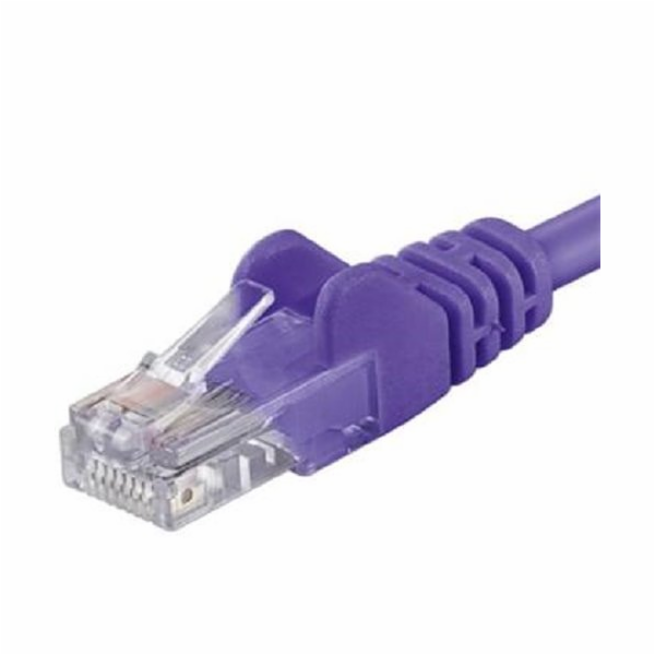 PREMIUMCORD Patch kabel UTP RJ45-RJ45 CAT5e 2m fialová