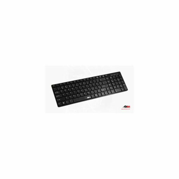 AIREN AiBoard Slim/Drátová USB/CZ layout/Černá