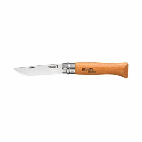 Opinel kapesni nuz c. 09 karbonová cepel s drevenou ruk.