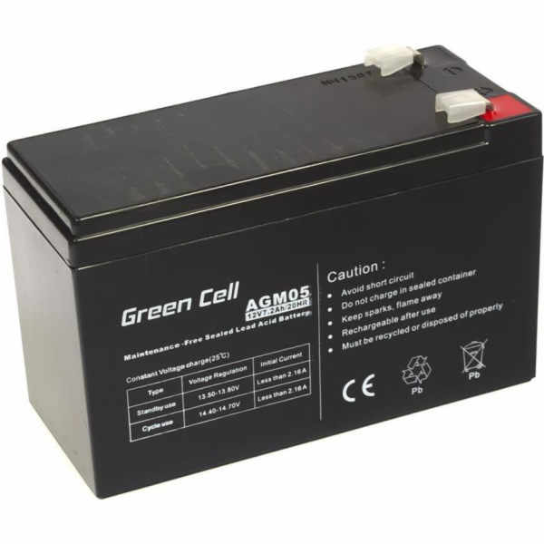 Green Cell Baterie 12V/7,2Ah (AGM05)