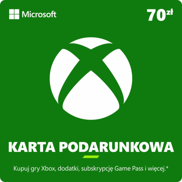 Microsoft Předplacená karta Xbox 70 PLN