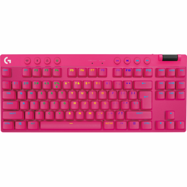 Logitech G PRO X TKL LIGHTSPEED Gaming Keyboard - MAGENTA...