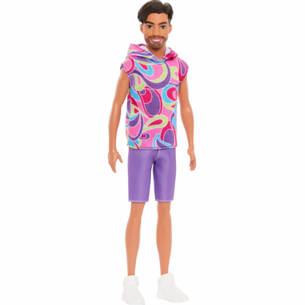 Mattel BRB KEN STYLOVÉ TRIČKO 80. LET HRH26 WB6