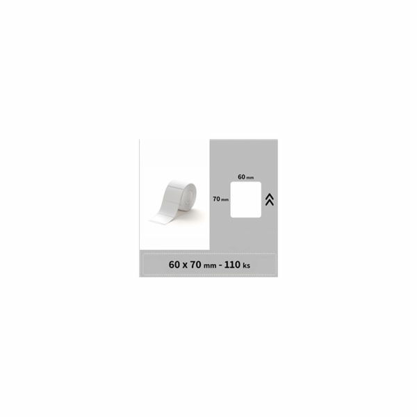 Niimbot štítky T 60x70mm 110ks Bílé pro B3S