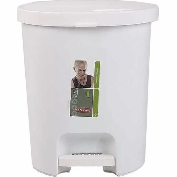 Curver Odpadkový koš s pedálem 25 l bílý (CUR000205)