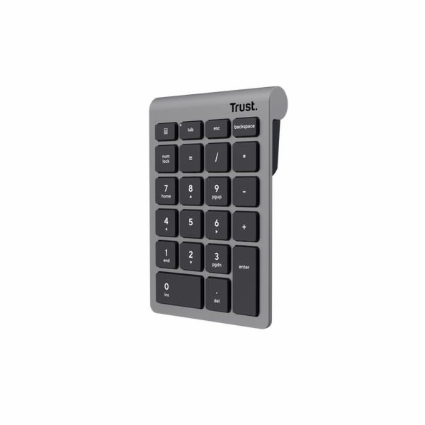 Trust Xalas Wireless numpad/Bezdrátová USB/Stříbrná