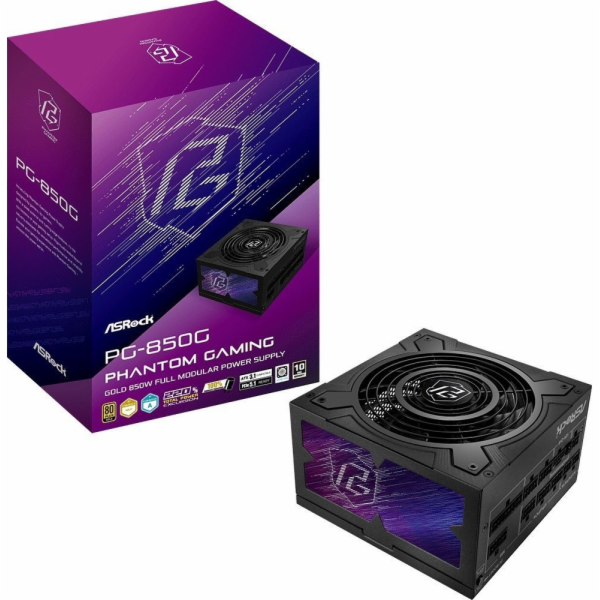ASRock Zdroj PG-850G 850W 80PLUS GOLD modulární