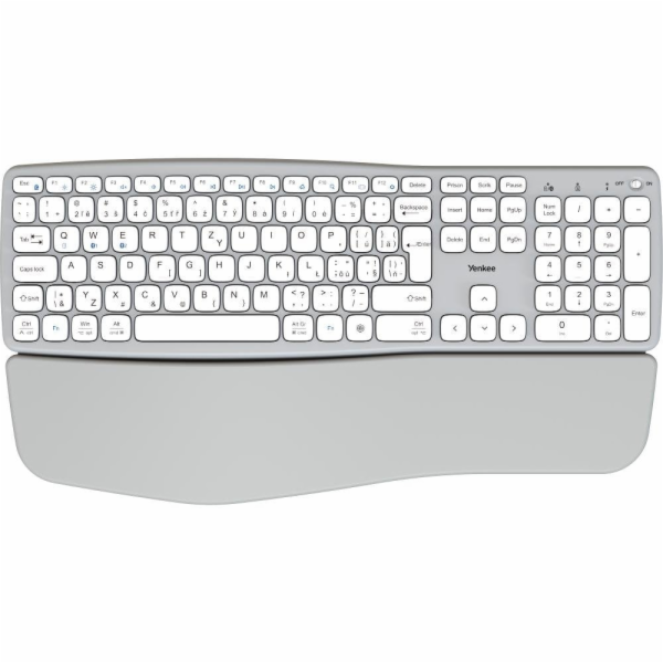 YKB 2100 CSGY WL klávesnice SWIFT YENKEE, šedá