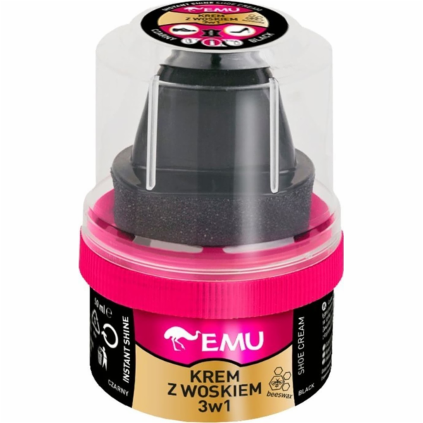 Krém na boty EMU 3v1, černý, 0,05 l