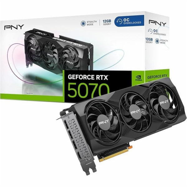 PNY Grafická karta GeForce RTX 5070 STD12GB VCG507012TFXPB1