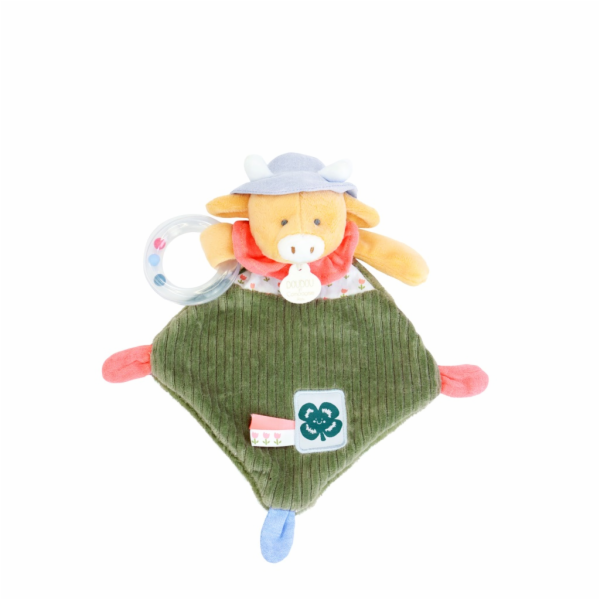 Doudou Dárková sada Plyšová kravička Aneth s chrastítkem ...